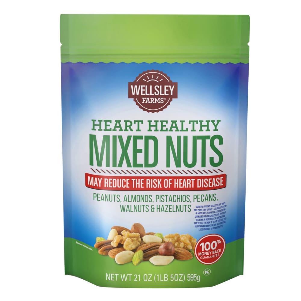 Wellsley Farms Heart Healthy Mixed Nuts 21 oz. - Wellsley Farms