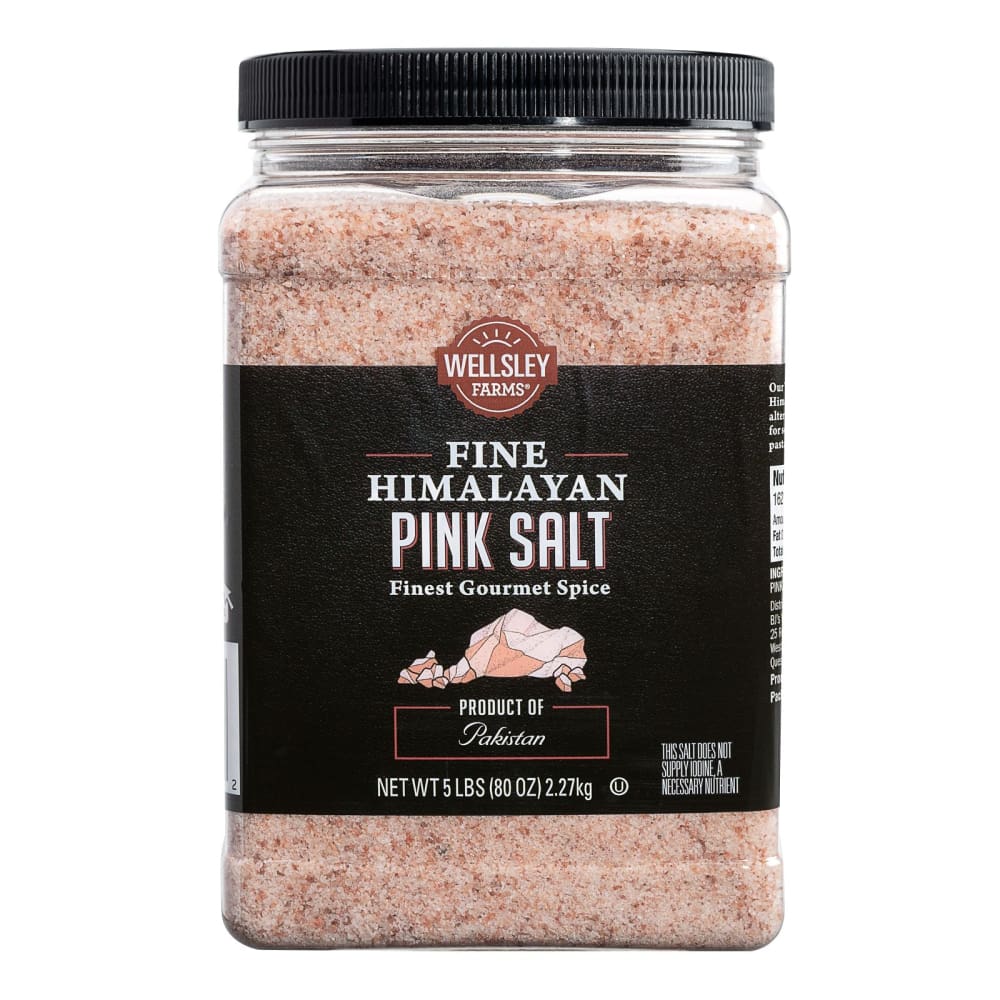 Wellsley Farms Himalayan Pink Salt 5 lbs. - Wellsley Farms