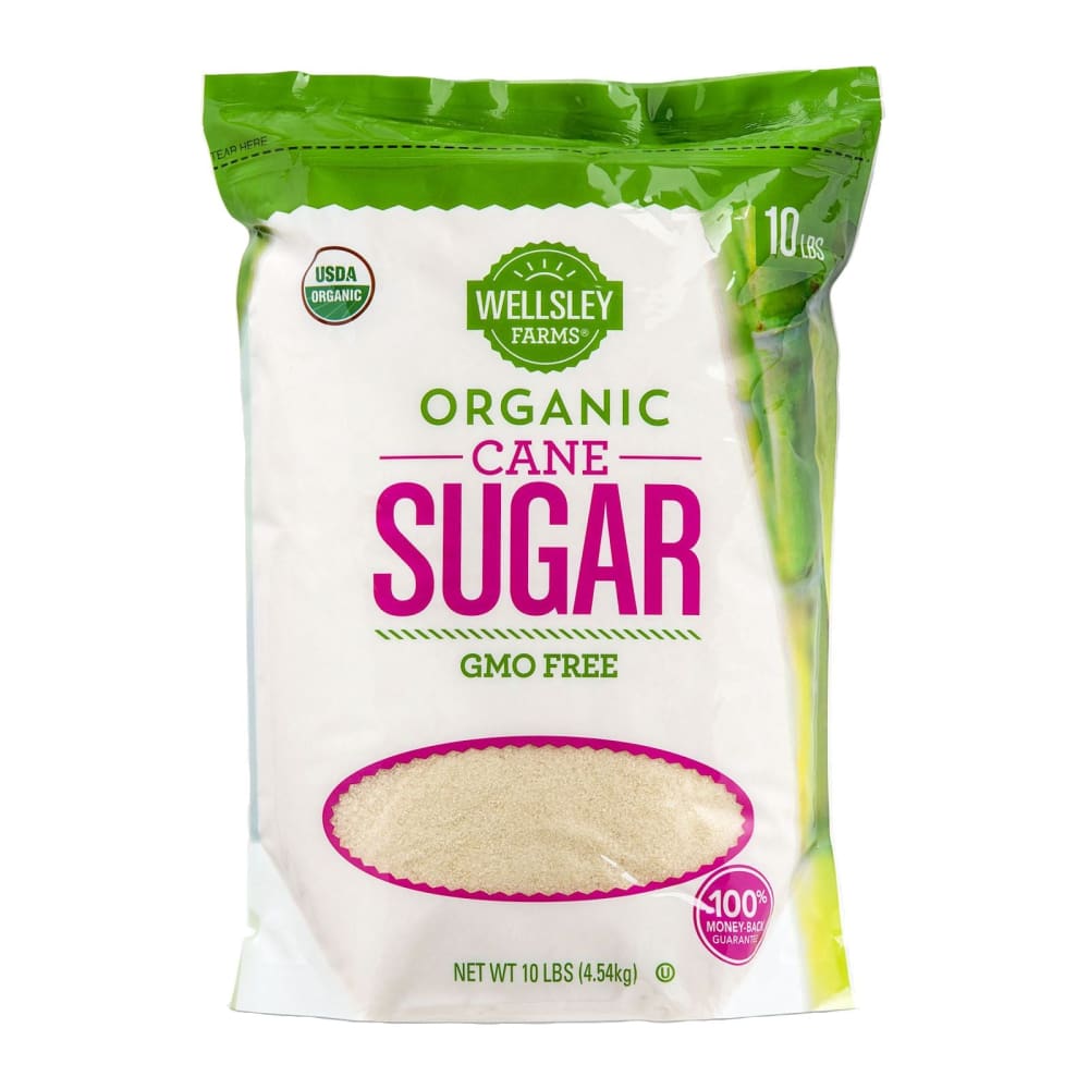 Wellsley Farms Organic Cane Sugar 10 lbs. - Wellsley Farms