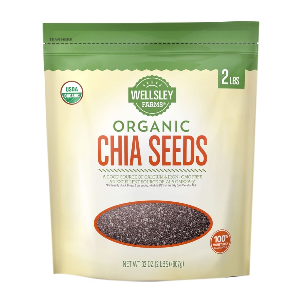 Wellsley Farms Organic Chia Seeds 2 lbs. - Wellsley Farms