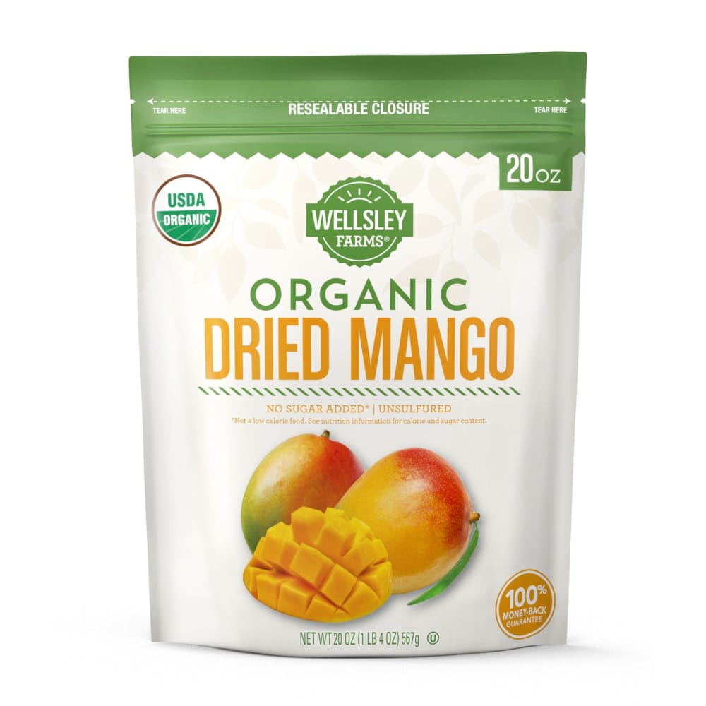 Wellsley Farms Organic Dried Mango 20 oz. - Wellsley Farms