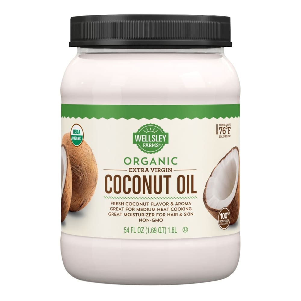 Wellsley Farms Organic Extra Virgin Coconut Oil 54 oz. - Wellsley Farms