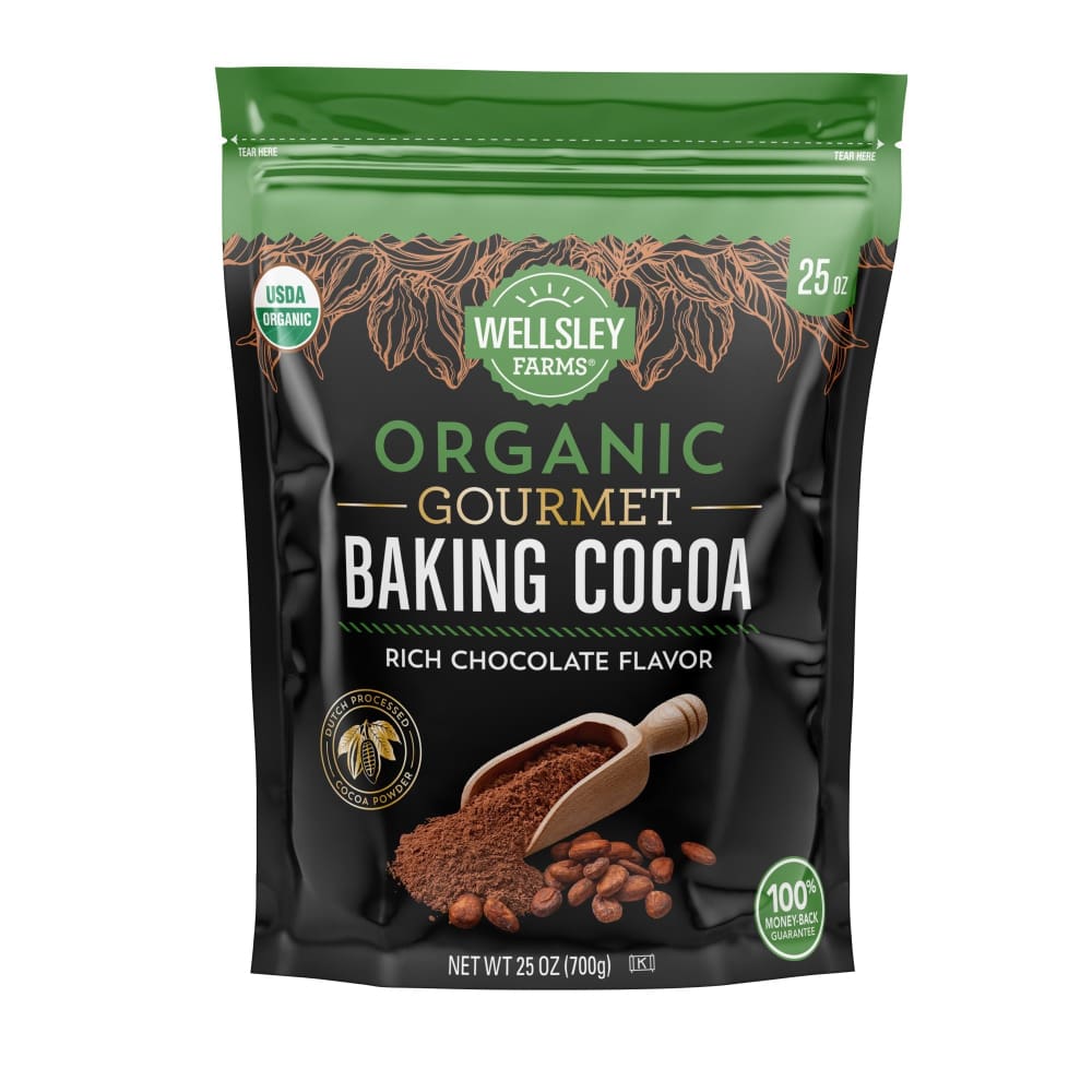 Wellsley Farms Wellsley Farms Organic Gourmet Baking Cocoa 25 oz - Home/Grocery Household & Pet/Canned & Packaged Food/Baking & Cooking