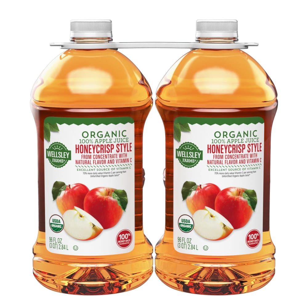 Wellsley Farms Organic Honeycrisp Apple Juice 2 pk./96 oz. - Wellsley Farms