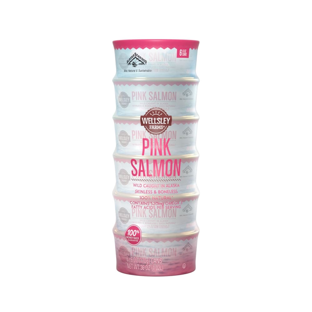 Wellsley Farms Pink Salmon 6 ct./6 oz. - Wellsley Farms
