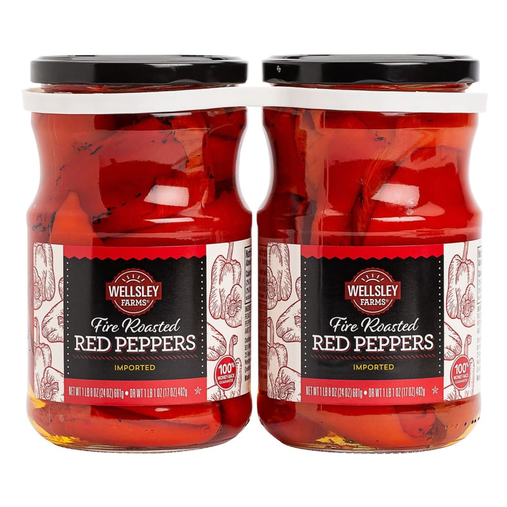 Wellsley Farms Roasted Red Peppers 2 pk./24 oz. - Home/Grocery Household & Pet/Canned & Packaged Food/Canned & Jarred Food/Fruit &