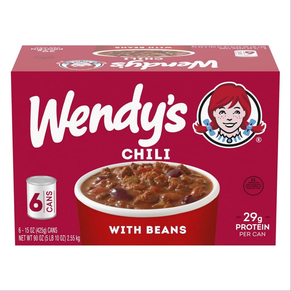 Wendy’s Chili With Beans (15 oz. 6 pk.) - New Items - Wendy’s