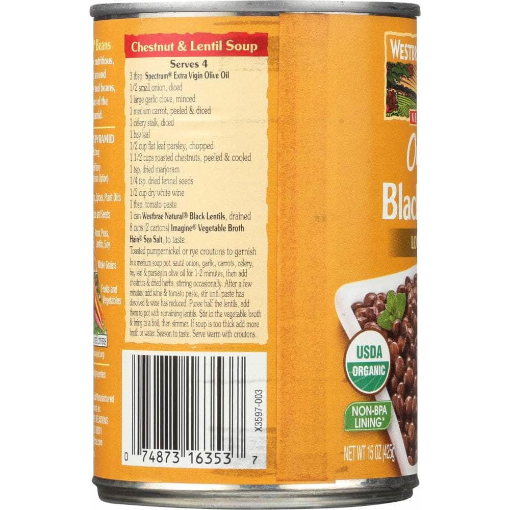 Westbrae Westbrae Organic Black Lentils, 15 oz