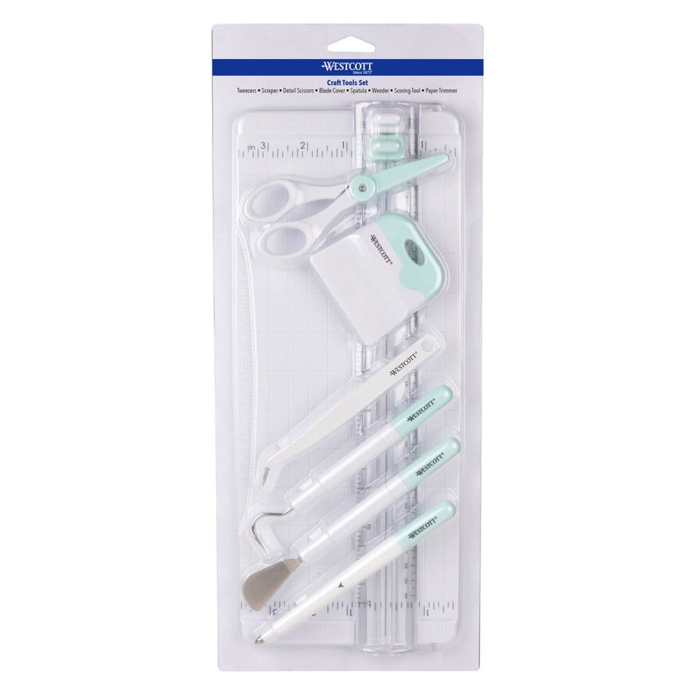Westcott Die Cutting Craft Tool Set 8pc. Blue and White - Arts & Crafts - Westcott