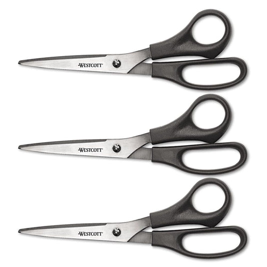 WestcottÂ® Three Pack Value Pack Scissors - Desk Accessories & Office Supplies - WestcottÂ®