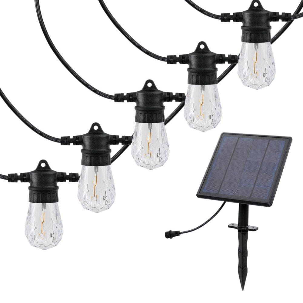 Westinghouse 36’ Vintage Warm White Solar Powered LED String Lights - Outdoor Lighting - Westinghouse