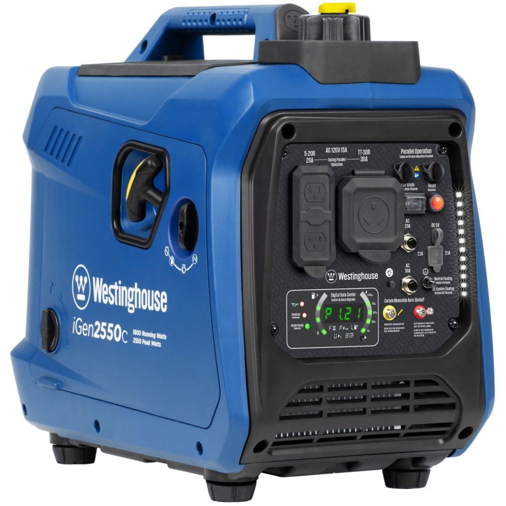 Westinghouse iGen2550c 2550 Watts Recoil Start Gas Inverter Generator - Portable Generators - ShelHealth