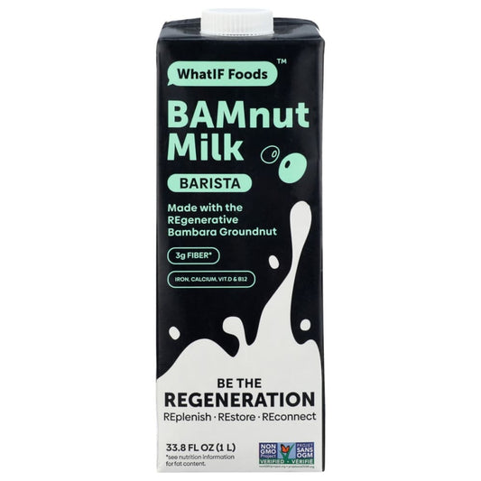 WHATIF FOODS: Barista Bamnut Milk 33.8 fo (Pack of 4) - Grocery > Beverages > Milk & Milk Substitutes - WHATIF FOODS
