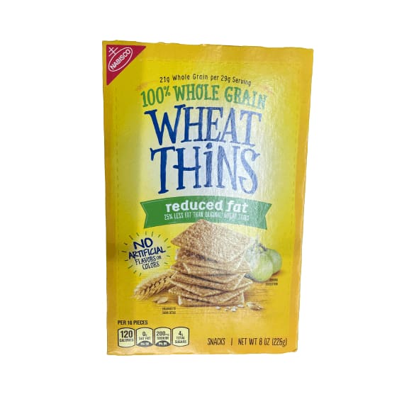 Wheat Thins Wheat Thins Reduced Fat Whole Grain Wheat Crackers, 8 Oz