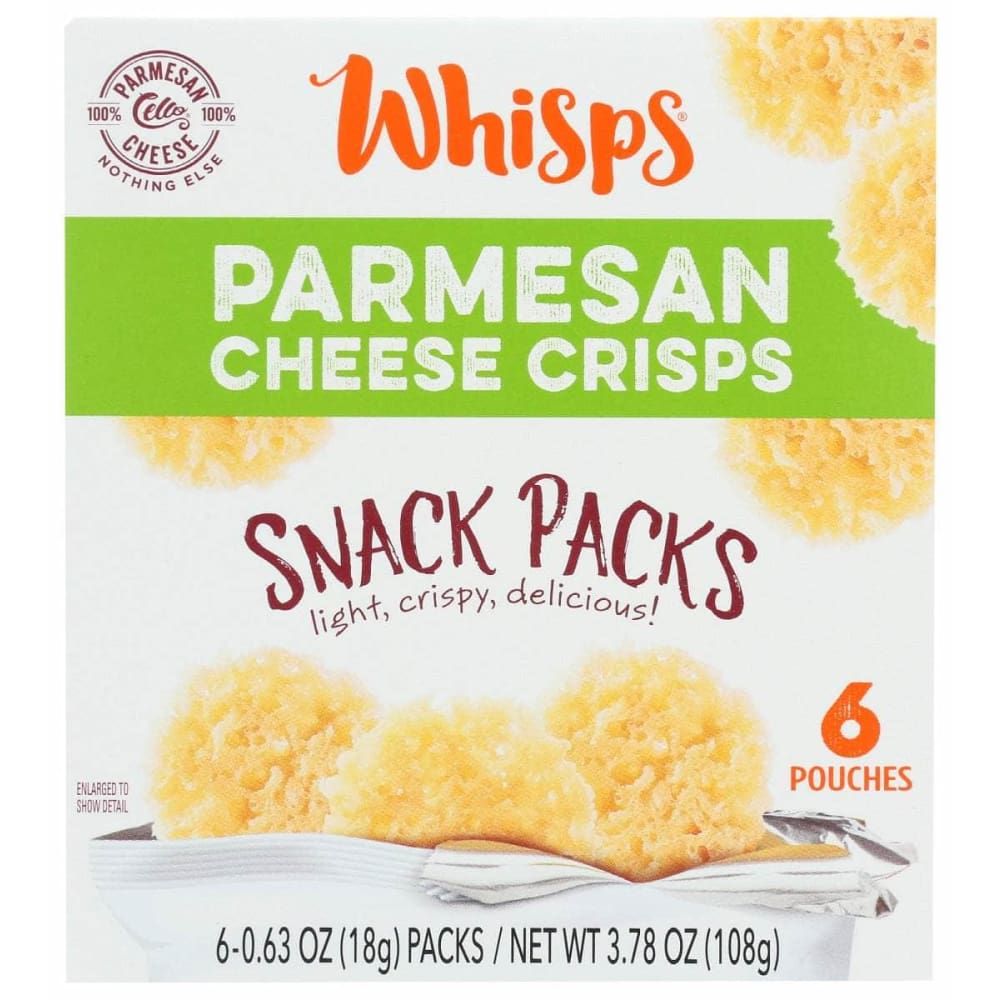 WHISPS WHISPS Parmesan Cheese Crisps 6 Count Box, 3.78 oz