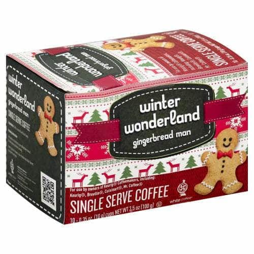 WHITE COFFEE Grocery > Beverages > Coffee, Tea & Hot Cocoa WHITE COFFEE: Gingerbread Man Single Serve Coffee, 10 pc
