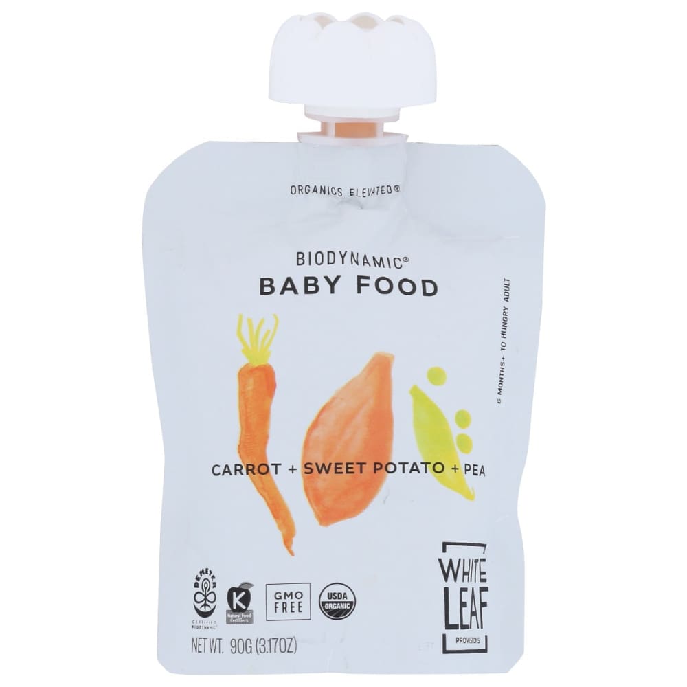 WHITE LEAF PROVISIONS: Baby Food Carrt Swt Ptato 90 gm (Pack of 6) - WHITE LEAF PROVISIONS
