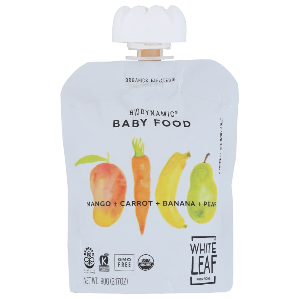 WHITE LEAF PROVISIONS: Baby Food Mngo Carrt Bana 90 gm (Pack of 6) - WHITE LEAF PROVISIONS