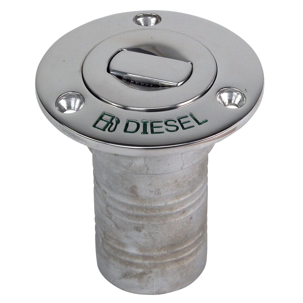 Whitecap Bluewater Push Up Deck Fill - 1-1/ 2 Hose - Diesel - Marine Hardware | Deck Fills - Whitecap