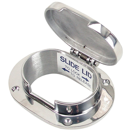 Whitecap Chain & Rope Deck Pipe 3-7/ 8 x 2-1/ 2 Opening - Marine Hardware | Rope & Chain Pipe - Whitecap