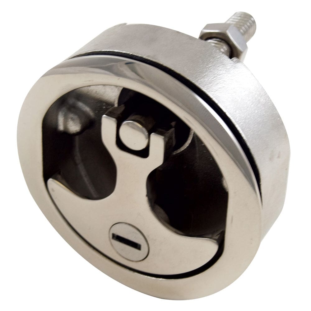 Whitecap Compression Handle Stainless Steel Locking 3 OD - 1/ 4 Turn - Marine Hardware | Latches - Whitecap