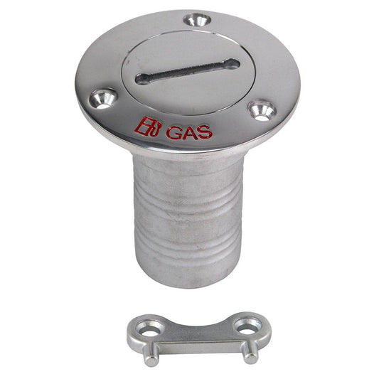 Whitecap Hose Deck Fill - 2 Hose - Gas - Marine Hardware | Deck Fills - Whitecap