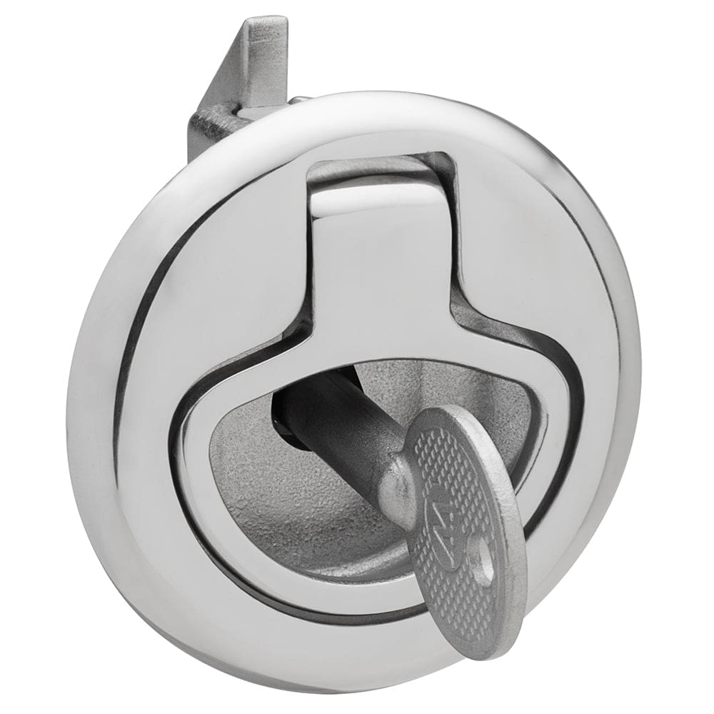 Whitecap Slam Latch Stainless Steel Locking Ring Pull - Marine Hardware | Latches - Whitecap