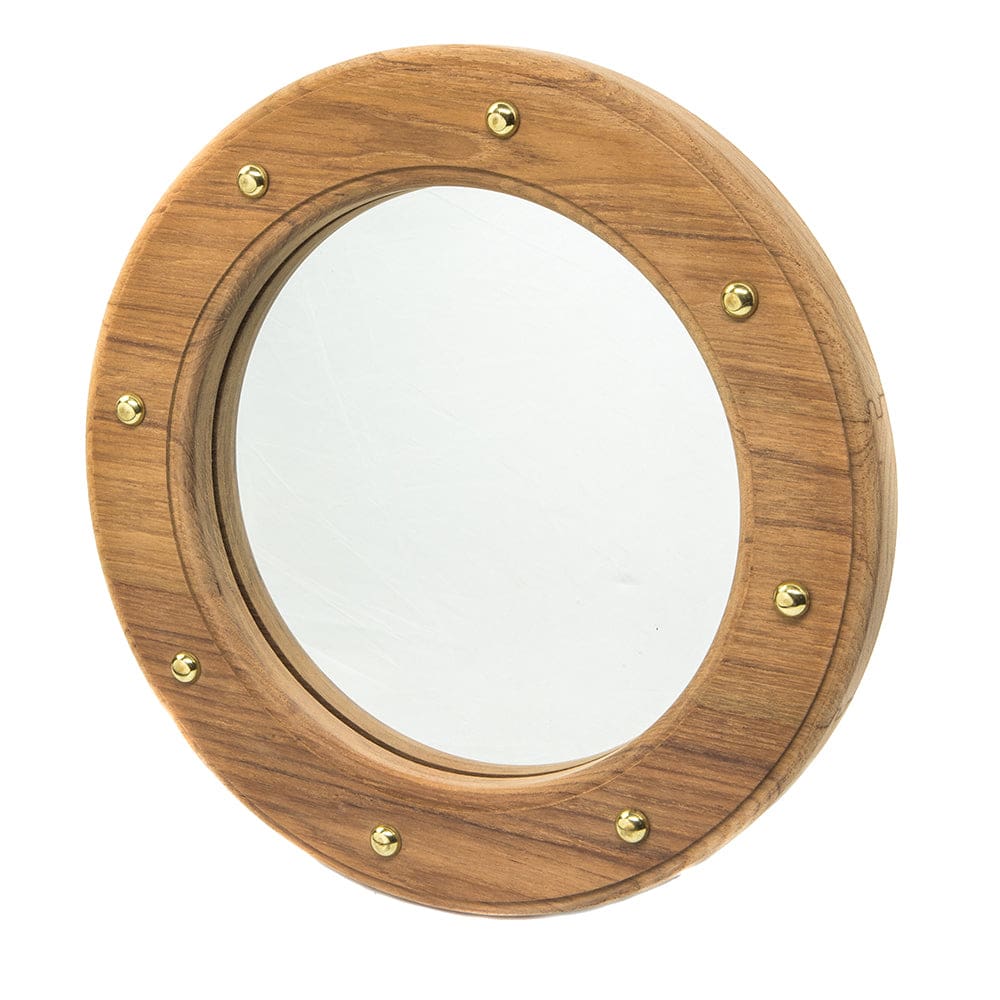Whitecap Teak Porthole Mirror - Marine Hardware | Teak,Boat Outfitting | Deck / Galley - Whitecap