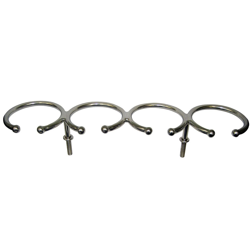 Whitecap Top Mount Ring SS Cup Holder - 4-Drink - Stud Mount - Boat Outfitting | Deck / Galley - Whitecap