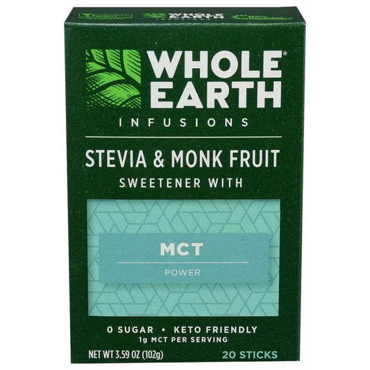 WHOLE EARTH Whole Earth Infusions Stevia & Monk Fruit Mct Power, 20 Pk