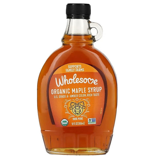 WHOLESOME: Organic Maple Syrup Amber 12 fo (Pack of 2) - Grocery > Breakfast > Breakfast Syrups - WHOLESOME