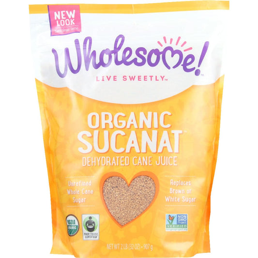WHOLESOME: Sucanat Organic FTC 32 oz (Pack of 3) - Sugars & Sweeteners - WHOLESOME