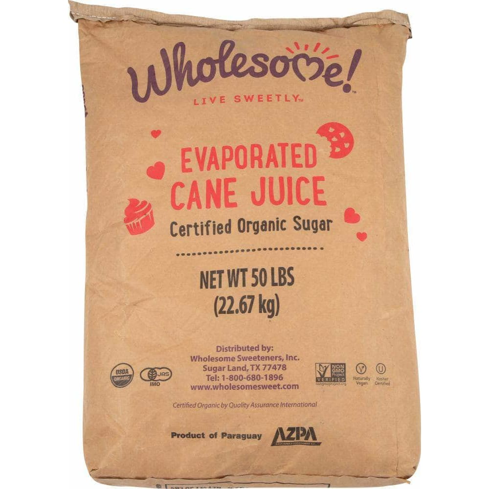 Wholesome Wholesome Sweeteners Organic Cane Sugar, 50 lb