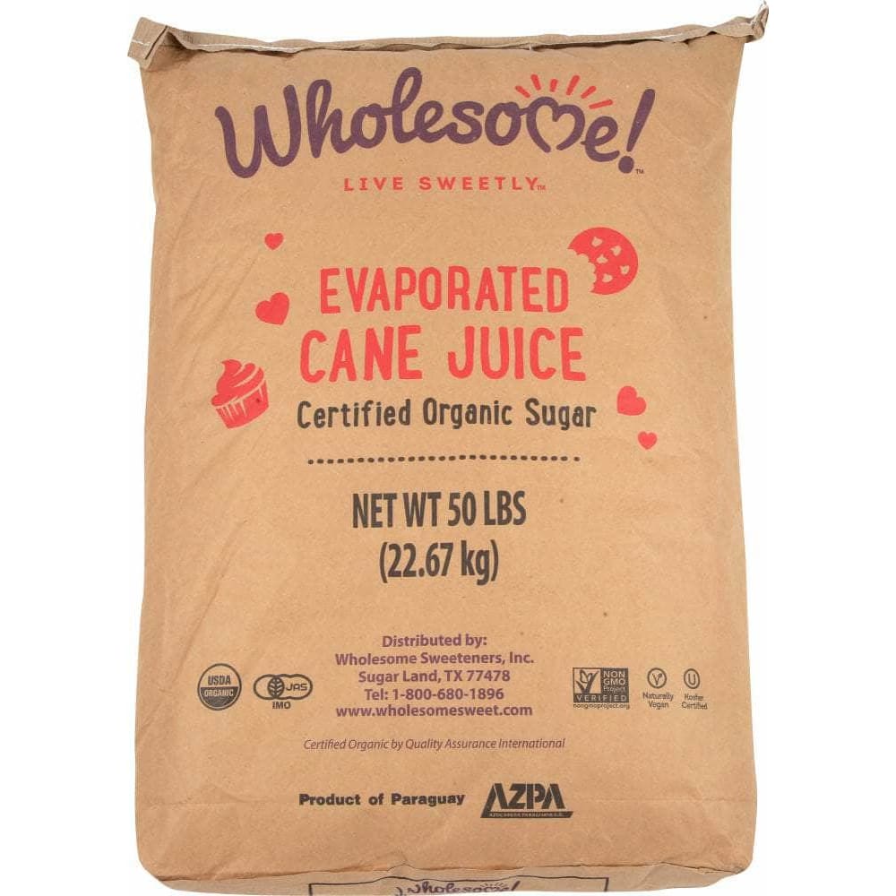 Wholesome Wholesome Sweeteners Organic Cane Sugar, 50 lb