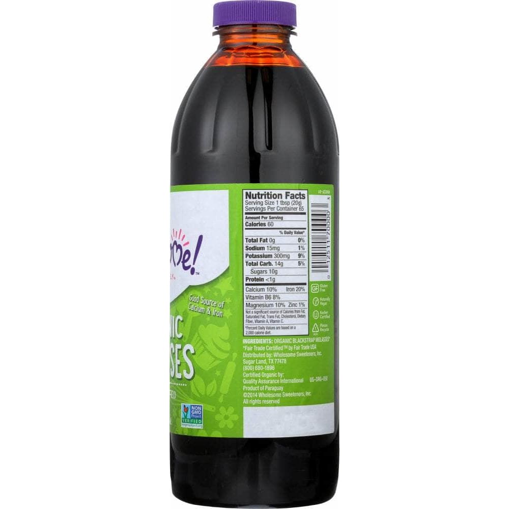Wholesome Wholesome Sweeteners Organic Molasses Unsulphured, 32 oz