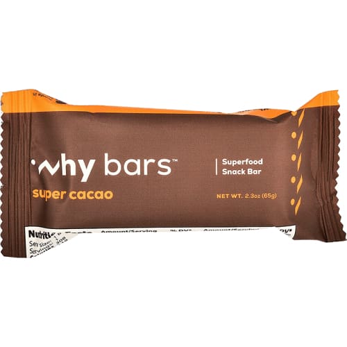 WHY BARS Vitamins & Supplements > Protein Supplements & Meal Replacements WHY BARS: Bar Super Cacao, 2.3 oz