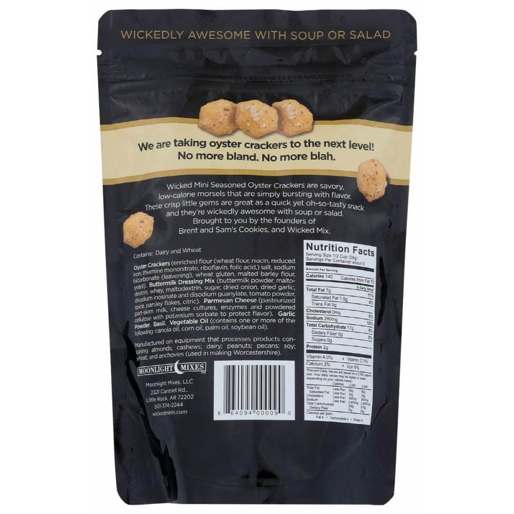 WICKED MIX Grocery > Snacks > Crackers WICKED MIX: Garlic Parmesan Seasoned Oyster Crackers, 6 oz