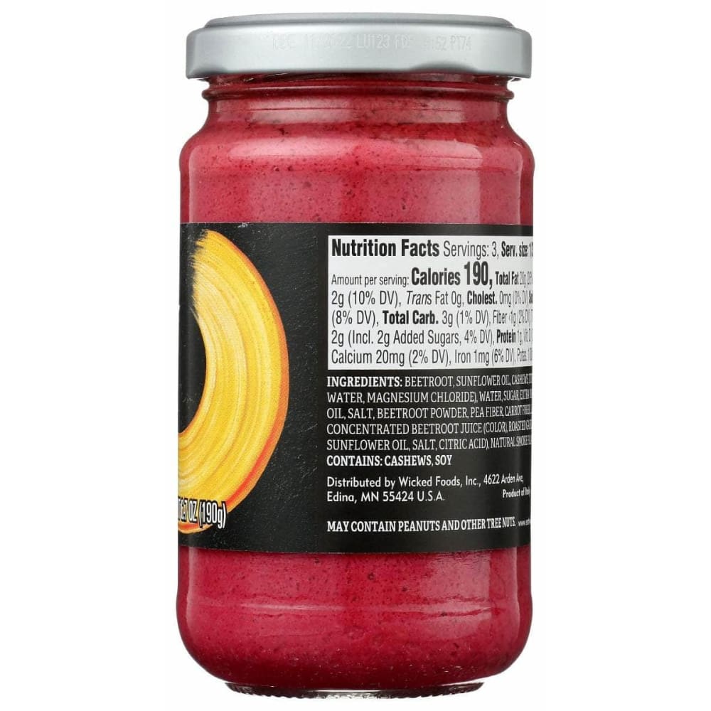 WICKED Grocery > Pantry > Pasta and Sauces WICKED: Sauce Pesto Pink Beetroot, 6.7 oz