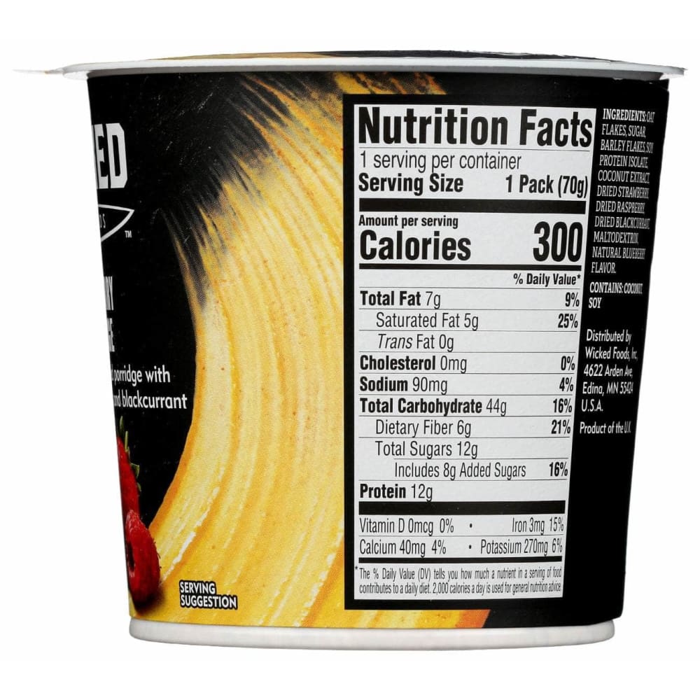 WICKED Grocery > Pantry WICKED: Very Berry Porridge, 2.47 oz