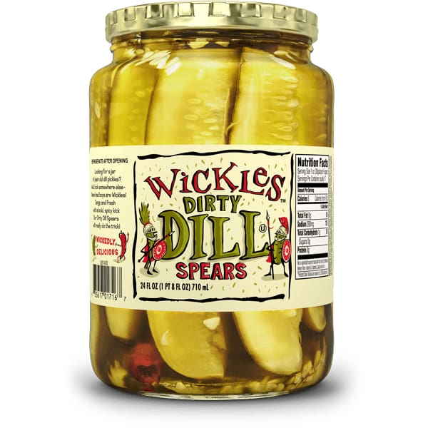 Wickles Wickles Pickles Dill Spears, 24 oz