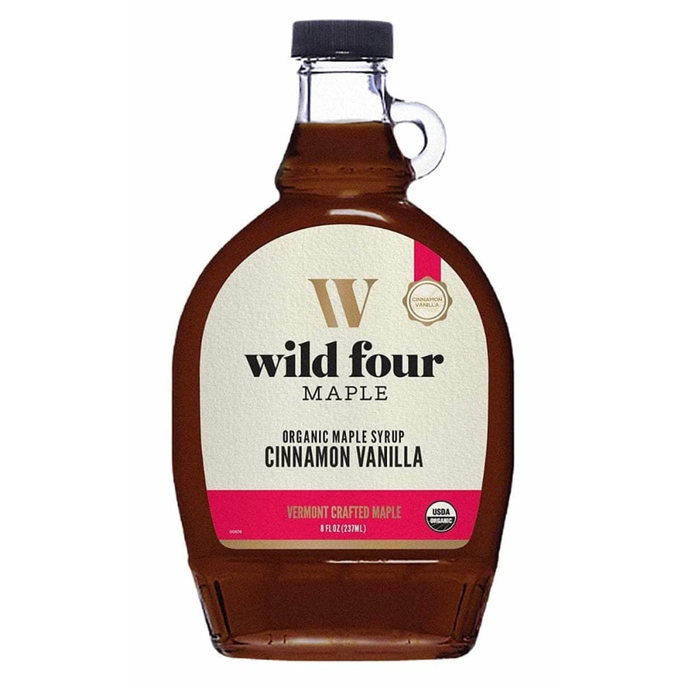 WILD FOUR WILD FOUR Organic Maple Syrup Cinnamon Vanilla, 8 fo