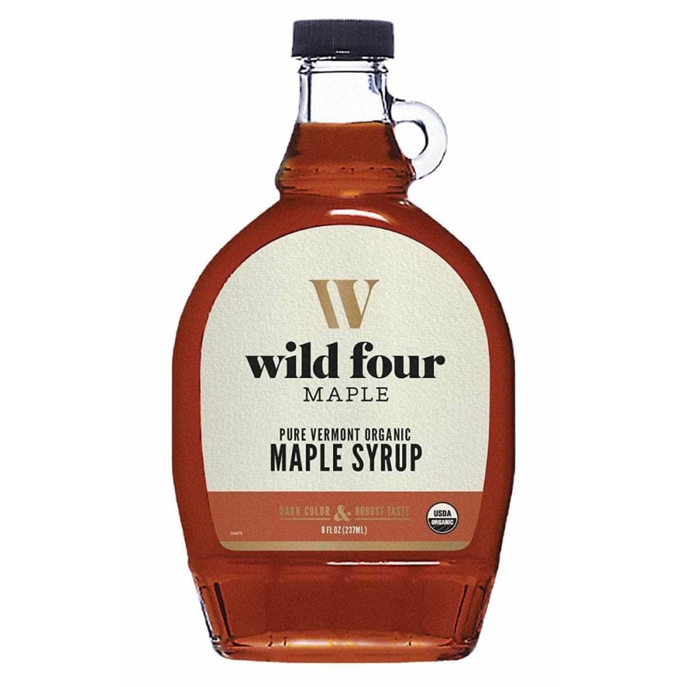 WILD FOUR WILD FOUR Pure Vermont Organic Maple Syrup, 8 fo