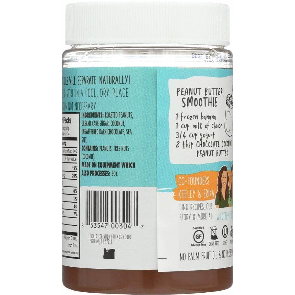 Wild Friends Wild Friends All Natural Chocolate Coconut Peanut Butter, 16 oz
