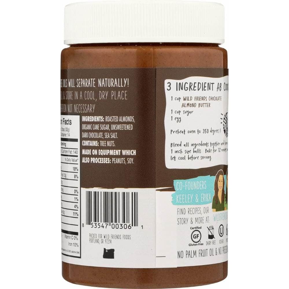 Wild Friends Wild Friends All Natural Chocolate Sunflower Seed Almond Butter, 16 oz