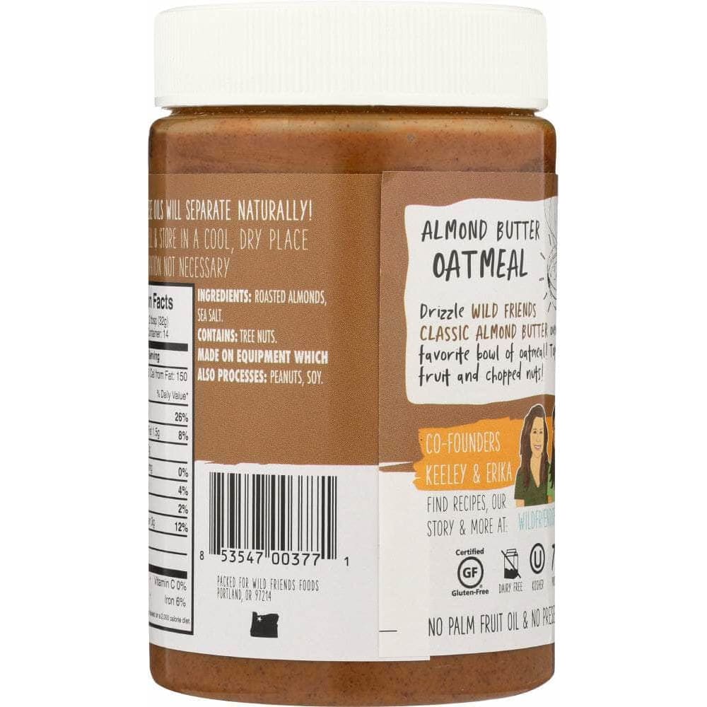 Wild Friends Wild Friends Almond Butter Classic Creamy, 16 oz