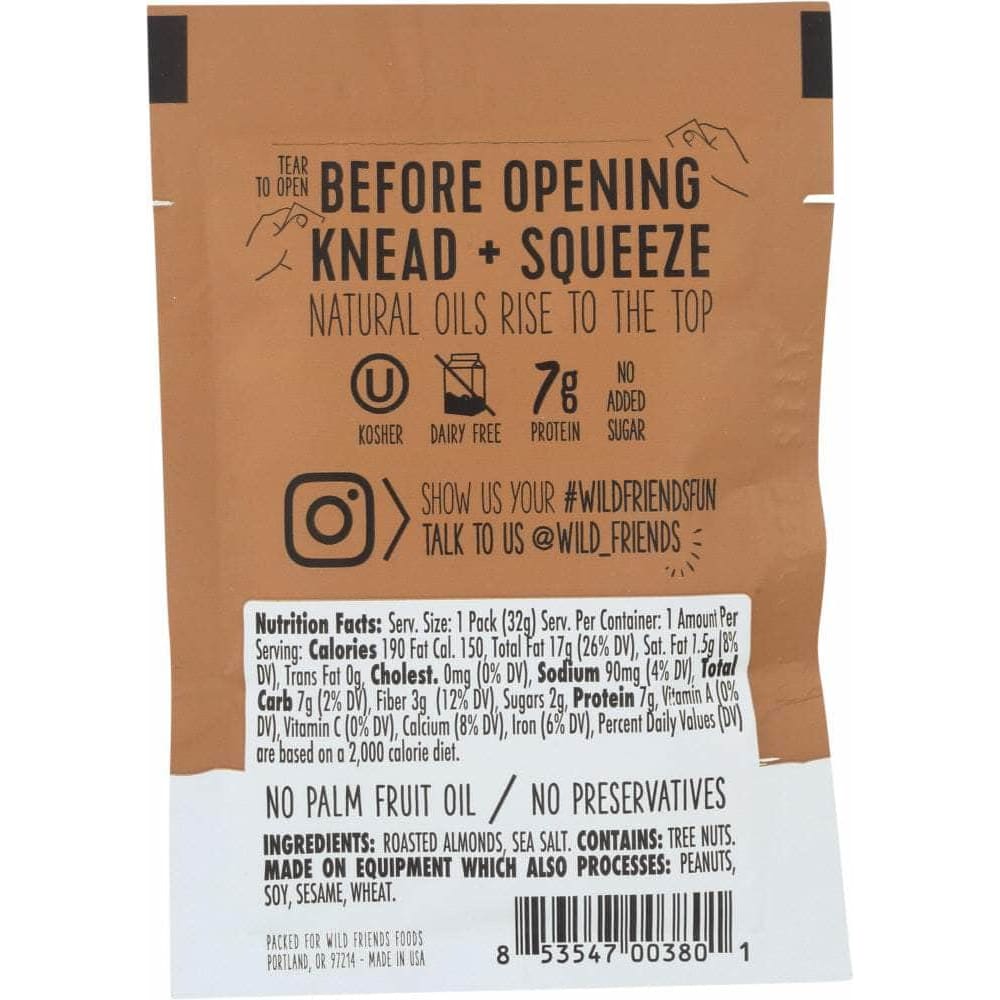 Wild Friends Wild Friends ALMOND BTR PKTS CREAMY (1.150 OZ)