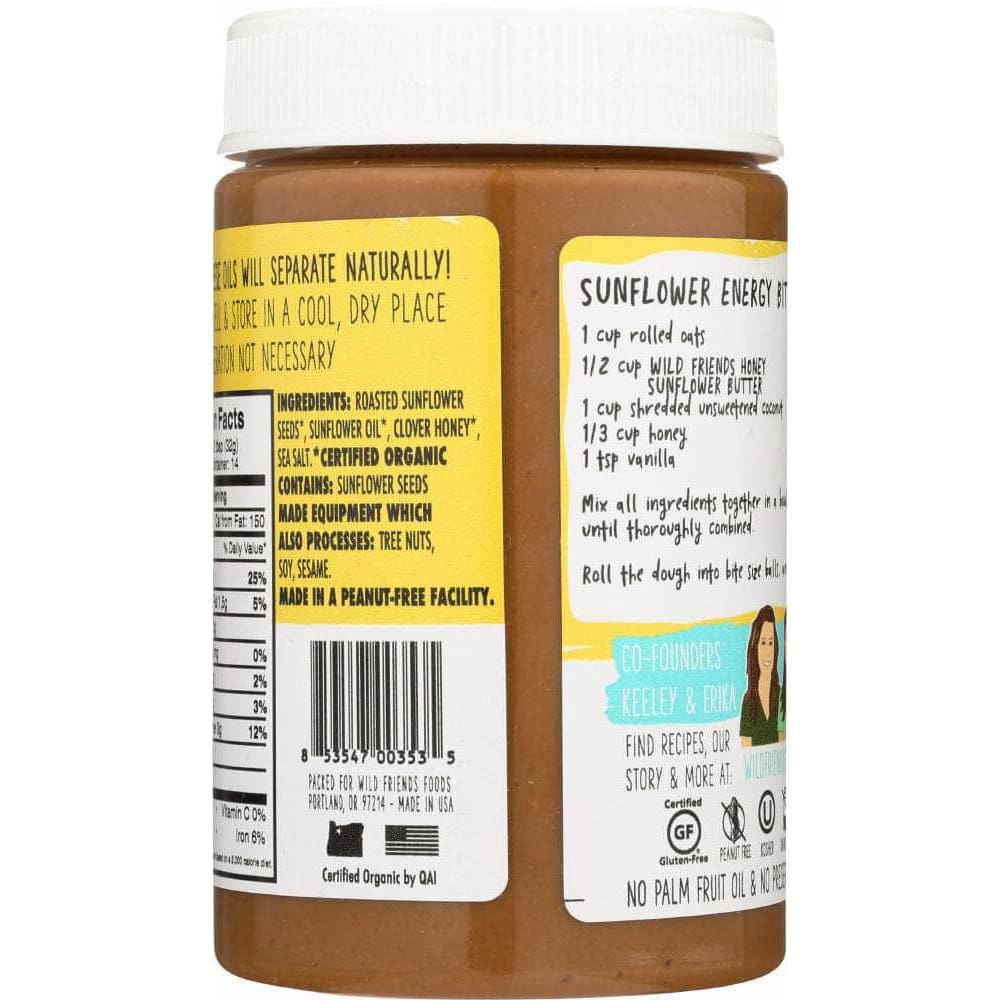 Wild Friends Wild Friends Organic Sunflower Butter Honey, 16 oz