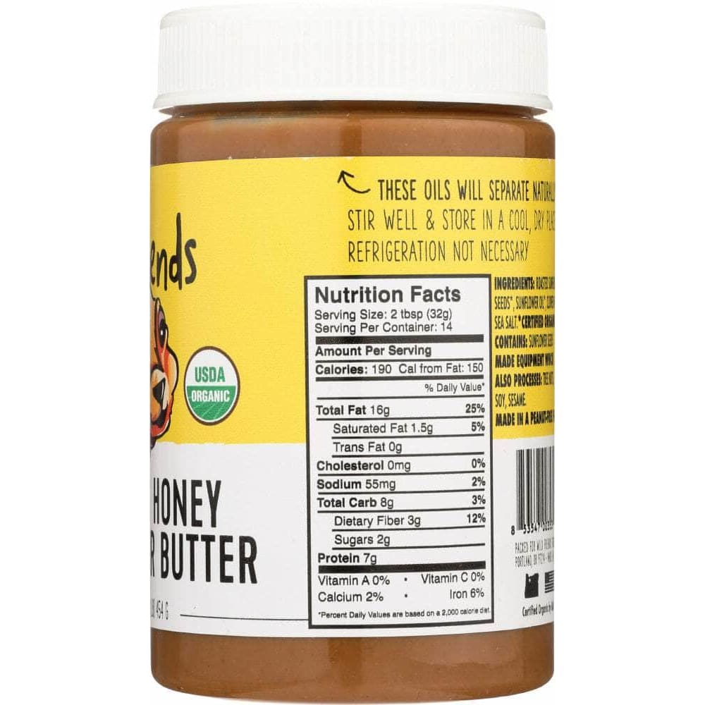 Wild Friends Wild Friends Organic Sunflower Butter Honey, 16 oz