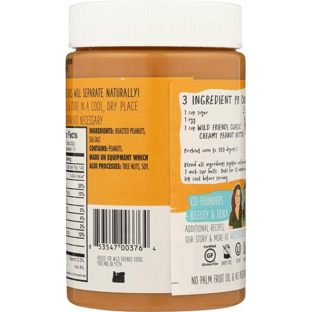 Wild Friends Wild Friends Peanut Butter Classic Creamy, 16 oz