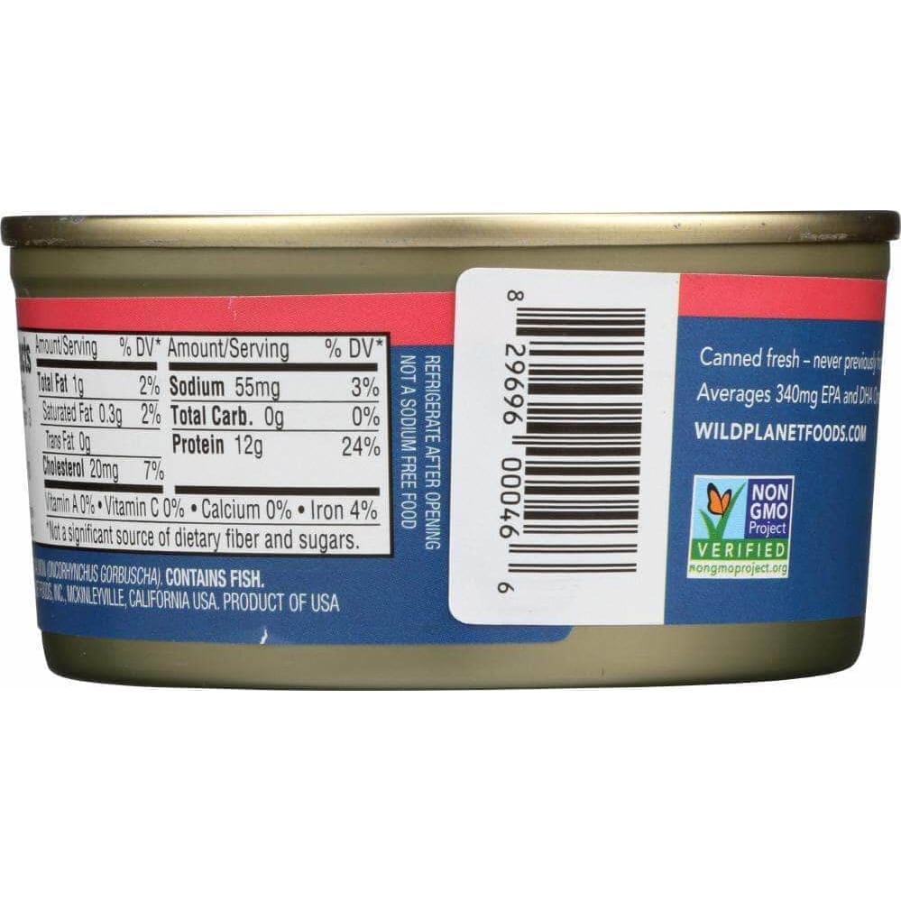 Wild Planet Wild Planet Alaska Pink Salmon No Salt, 6 oz